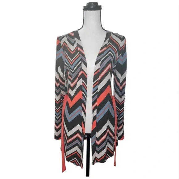 KATRIN LONG CARDIGAN WITH LONG SLEEVES MULTICOLOR. - Picture 2 of 6